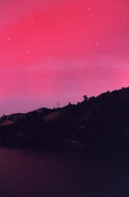 Northern Lights California Aurora Lake Berryessa 6