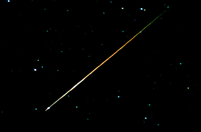 Rainbow Perseid Astronomy Picture of the day