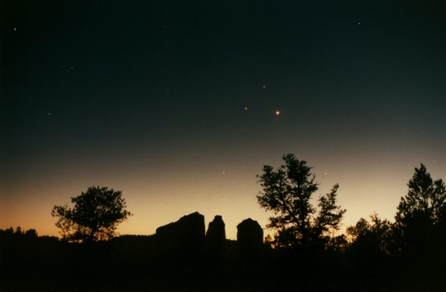 Planetary Alignment Triangle Cathedral Rock