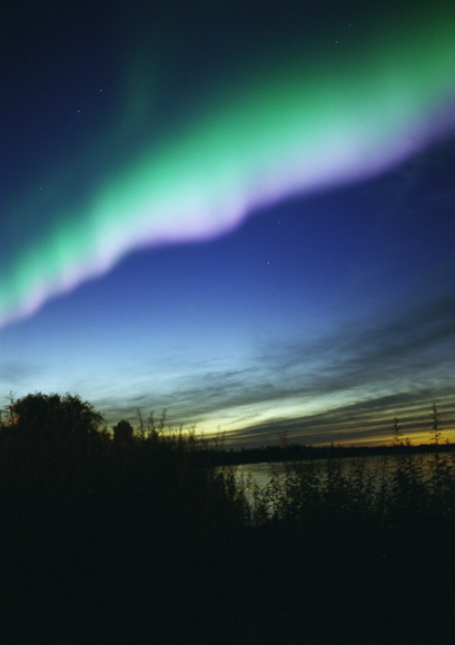 Aurora Borealis Alaska Yukon Twilight