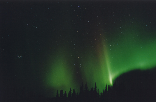 Arctic Northern Lights Alaska Pleiades