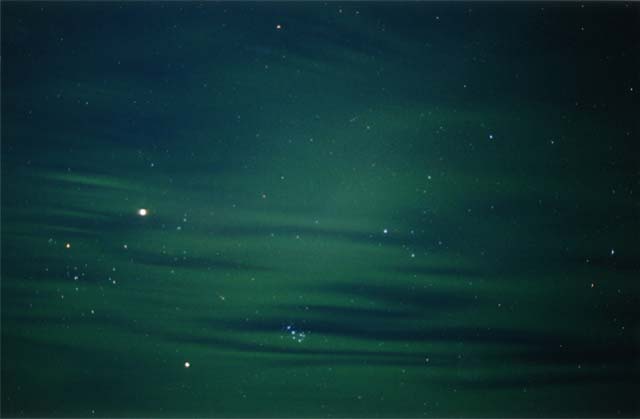 Black Aurora Jupiter Saturn Pleiades